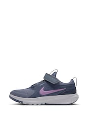 Nike Grey Pink Junior Star Runner 5 Trainers - Image 6 of 8