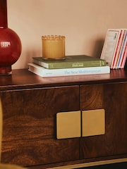 Swoon Mid Brown Banner Mango Wood Media Unit - Image 2 of 7