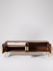 Swoon Mid Brown Banner Mango Wood Media Unit - Image 5 of 7