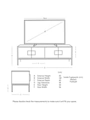 Swoon Mid Brown Banner Mango Wood Media Unit - Image 7 of 7