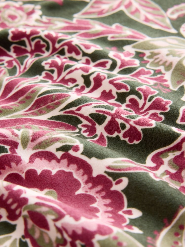 Dark Floral Cosy Long Sleeve Pyjamas - Image 3 of 3 Dark Floral Cosy Long Sleeve Pyjamas - Image 3 of 3