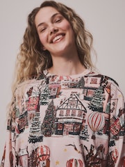 Pink Hot Air Balloon Long Sleeve Pyjamas - Image 2 of 6