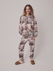Pink Hot Air Balloon Long Sleeve Pyjamas - Image 3 of 6