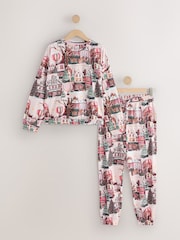 Pink Hot Air Balloon Long Sleeve Pyjamas - Image 7 of 9