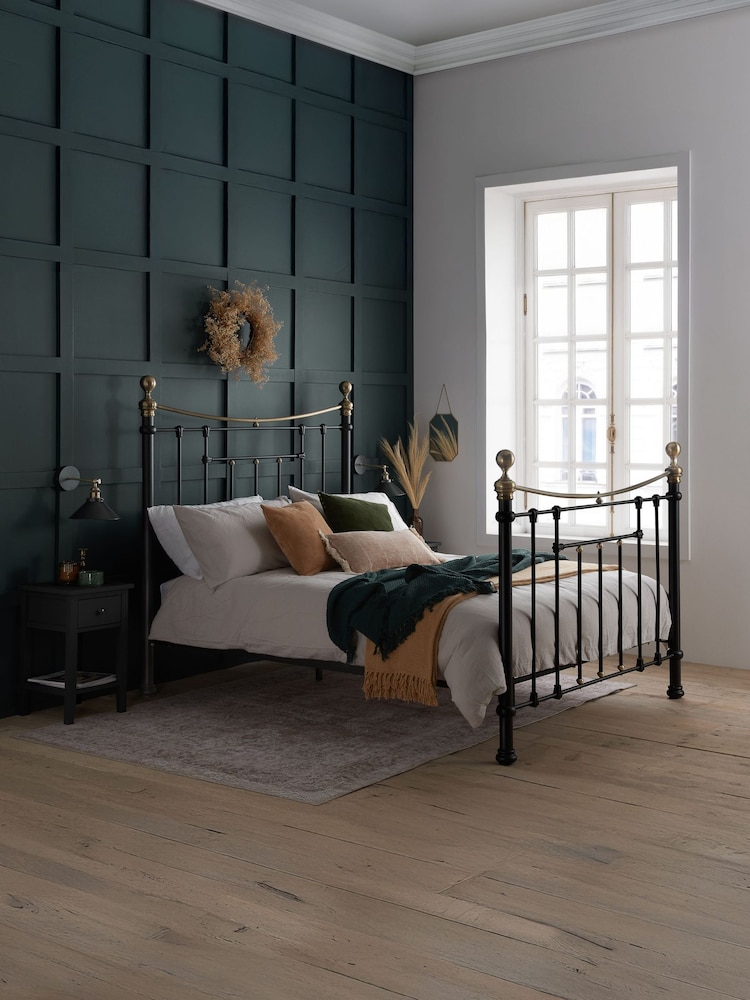 Birlea Black Bronte Bed - Image 1 of 8 Birlea Black Bronte Bed - Image 1 of 8