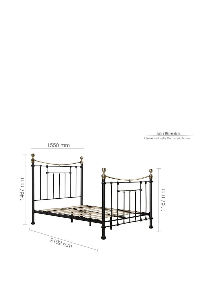 Birlea Black Bronte Bed - Image 8 of 8 Birlea Black Bronte Bed - Image 8 of 8