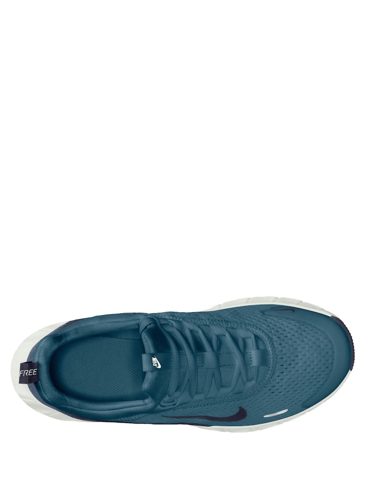 Nike Blue Teal Youth Free Ride Trainers - Image 2 of 3 Nike Blue Teal Youth Free Ride Trainers - Image 2 of 3