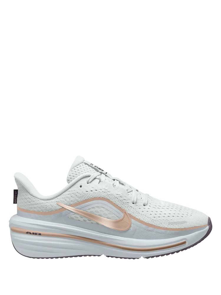 Nike White/Gold Youth Winflo 12 Running Trainers - Image 1 of 3 Nike White/Gold Youth Winflo 12 Running Trainers - Image 1 of 3