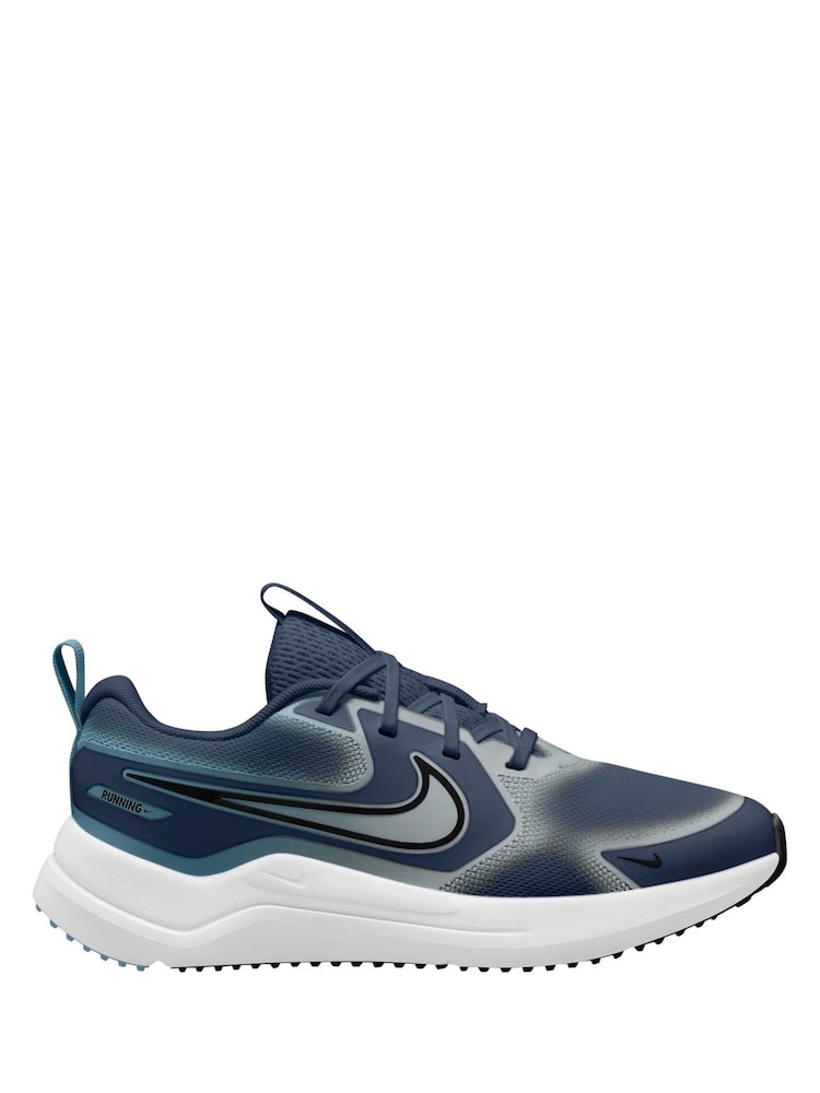 Nike Navy/Grey Youth Cosmic Runner Trainers - Image 1 of 3 Nike Navy/Grey Youth Cosmic Runner Trainers - Image 1 of 3