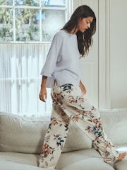 Blue Floral Short Sleeve Pyjamas - Image 3 of 6