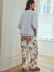 Blue Floral Short Sleeve Pyjamas - Image 4 of 6