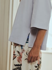 Blue Floral Short Sleeve Pyjamas - Image 5 of 6