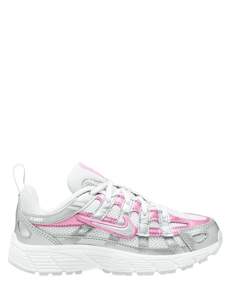 Nike White/Pink Foam Junior P6000 Trainers - Image 1 of 3 Nike White/Pink Foam Junior P6000 Trainers - Image 1 of 3