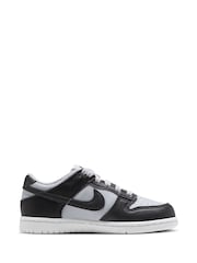 Nike Dark Grey White Junior Dunk Low Trainers - Image 2 of 8