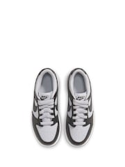Nike Dark Grey White Junior Dunk Low Trainers - Image 5 of 8