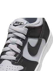 Nike Dark Grey White Junior Dunk Low Trainers - Image 7 of 8