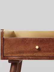 Swoon Mid Brown Fresco Mango Wood One-Drawer Side Table - Image 7 of 7