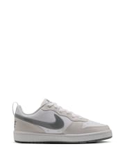 Weiß - Nike Youth Court Borough Niedrige Turnschuhe - Bild 1 von 5