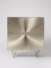 Swoon Silver Ziggy Mango Wood Two Door Cabinet - Image 6 of 7