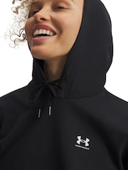 Under Armour Black/White Sport Terry Pullover Hoodie - Image 3 of 3