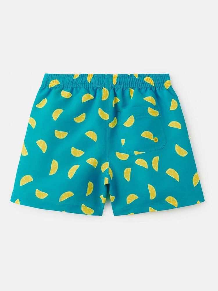 Mango Blue Printed Swim Shorts - Image 2 of 3 Mango Blue Printed Swim Shorts - Image 2 of 3
