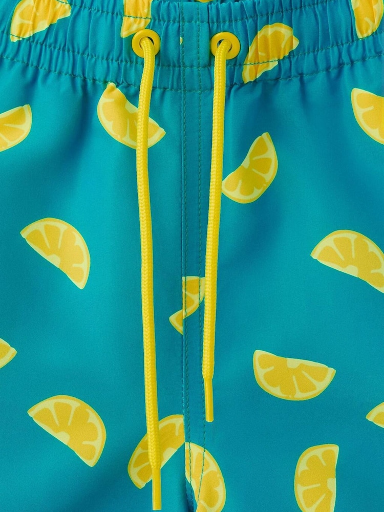 Mango Blue Printed Swim Shorts - Image 3 of 3 Mango Blue Printed Swim Shorts - Image 3 of 3
