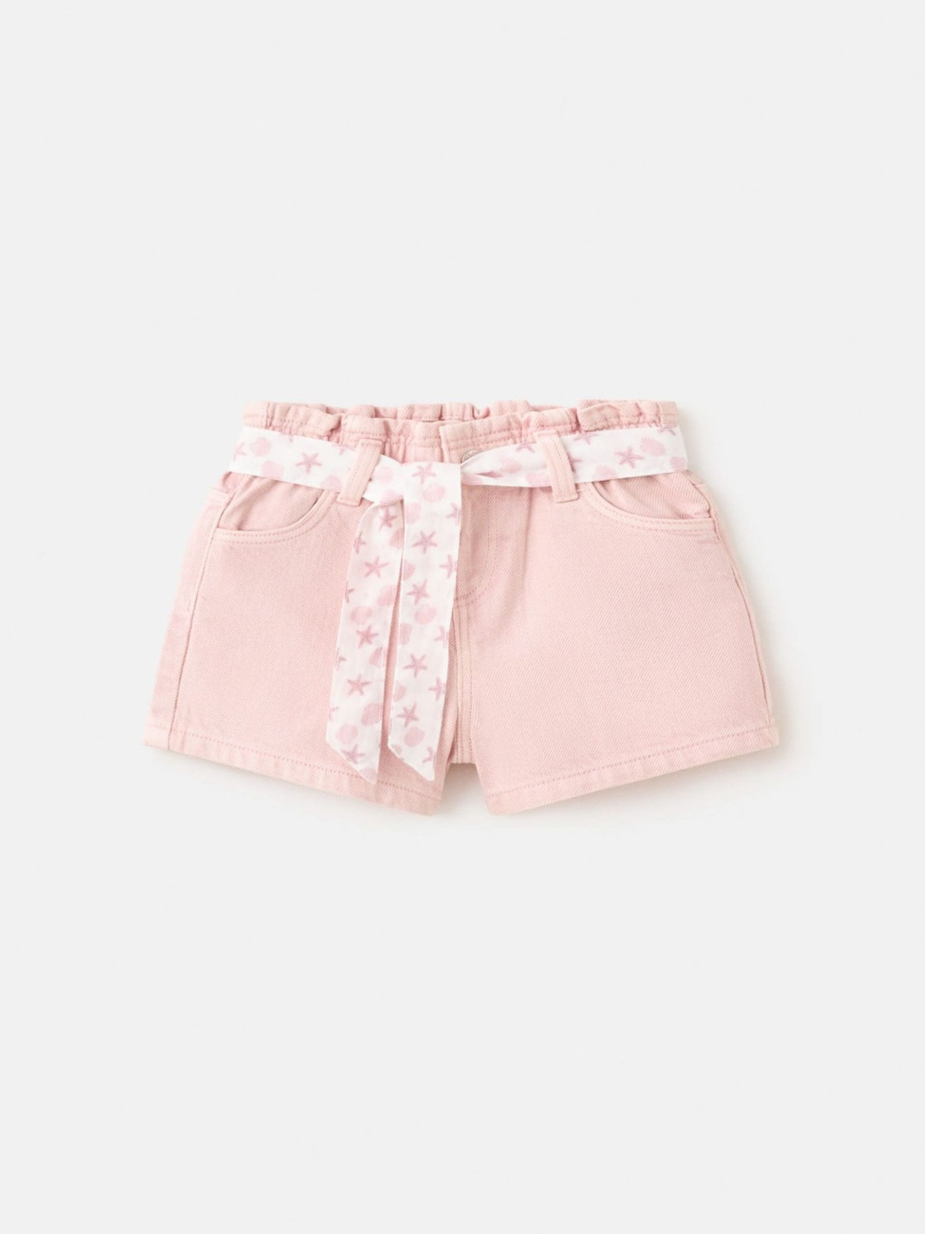 新品 rosymonster luana short pants Buy Mango Pink Printed Belt Denim Shorts from the Next UK online shop