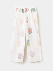 Mango White Embroidered Trousers - Image 4 of 5