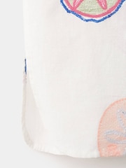 Mango White Embroidered Trousers - Image 5 of 5