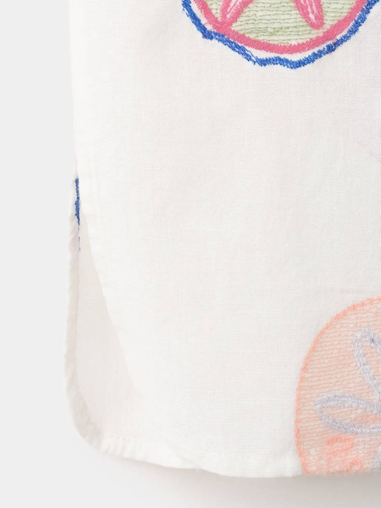 Mango White Embroidered Trousers - Image 5 of 5