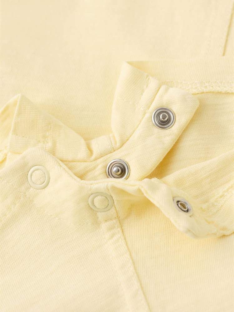 Mango Yellow Button Detail Overall Playsuit - Image 4 of 4