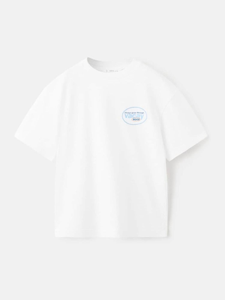Mango White Printed T-Shirt - Image 1 of 3