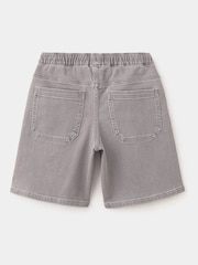 Mango Grey Tie Waist Denim Bermuda Shorts - Image 2 of 4