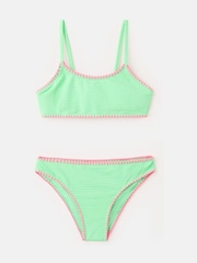 Mango Green Stitch Detail Bikini - Image 1 of 3