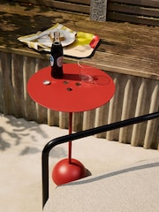 The Conran Shop Red Ten-Pin Side Table - Image 1 of 5