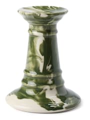 The Conran Shop Green Wardour Stubby Candlestick - Image 1 of 3