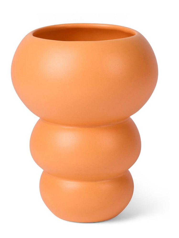The Conran Shop Orange Stacked Spheres Vase - Image 2 of 5