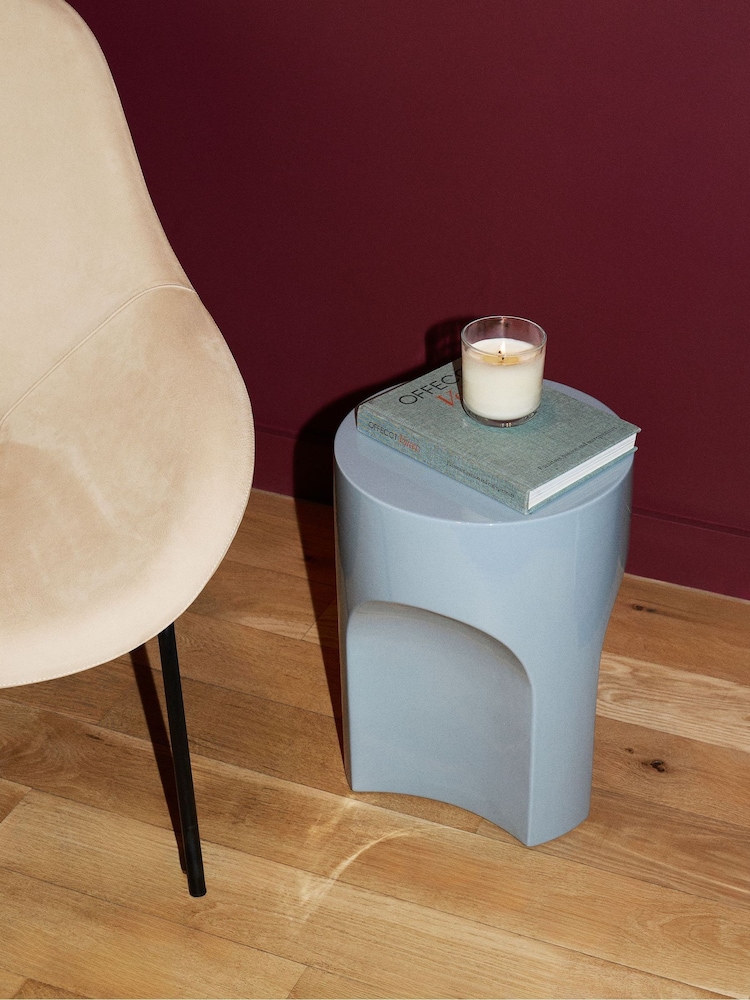 The Conran Shop Powder Blue Doric Side Table - Image 1 of 3 The Conran Shop Powder Blue Doric Side Table - Image 1 of 3
