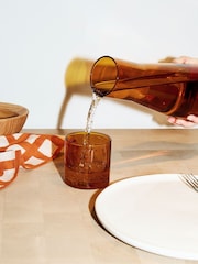 The Conran Shop Amber Carafe & Glass - Image 2 of 5