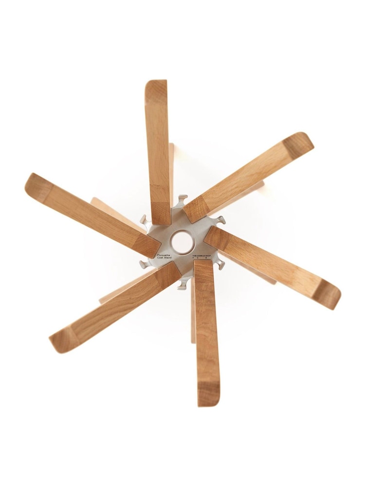 The Conran Shop Oak Pirouette Coat Stand - Image 2 of 2 The Conran Shop Oak Pirouette Coat Stand - Image 2 of 2