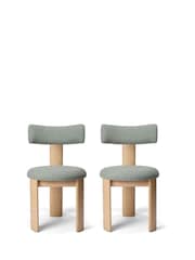 The Conran Shop Set of 2 Oak Sage Pip Dining Chairs - Image 5 of 7