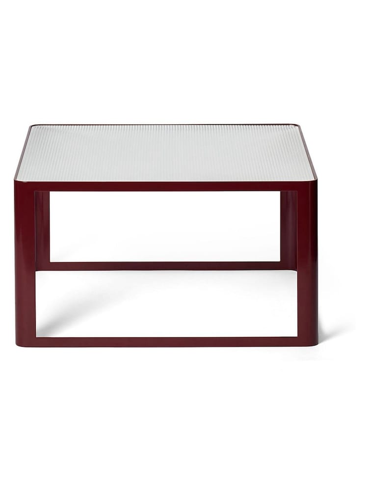The Conran Shop Burgundy Aspect Coffee Table 60cm - Image 2 of 2 The Conran Shop Burgundy Aspect Coffee Table 60cm - Image 2 of 2