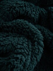 Green Zip Through Borg Dressing Gown - Image 2 of 3