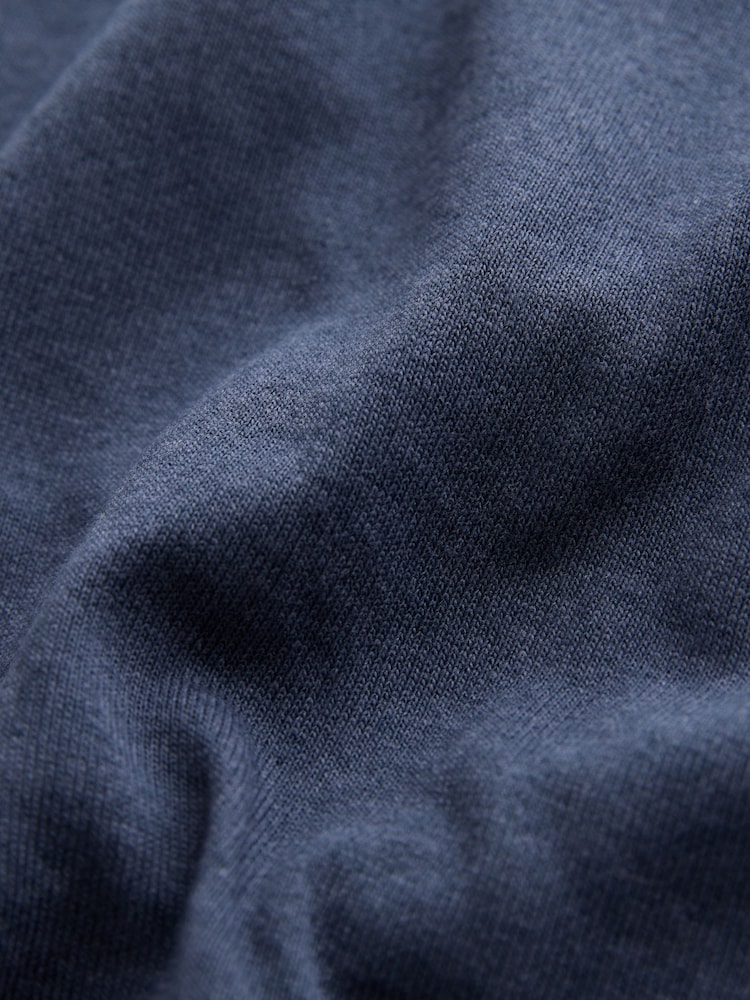Navy Tie Waist Midi T-Shirt Dress - Image 7 of 7