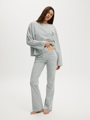 Cotton On Grey Dreamy Soft Flare Pant & Boatneck Long Sleeve Set - Image 2 of 4