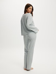 Cotton On Grey Dreamy Soft Flare Pant & Boatneck Long Sleeve Set - Image 3 of 4