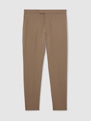 Marron mink - Slim Fit (Slim Fit) - Pantalon stretch Reiss Found à cordon - Image 2 de 7