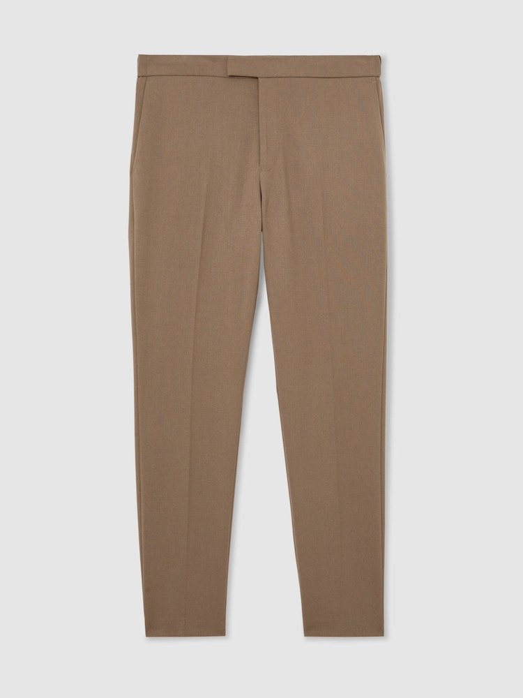 Marron mink - Slim Fit (Slim Fit) - Pantalon stretch Reiss Found à cordon - Image 2 de 7