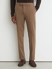Marron mink - Slim Fit (Slim Fit) - Pantalon stretch Reiss Found à cordon - Image 3 de 7