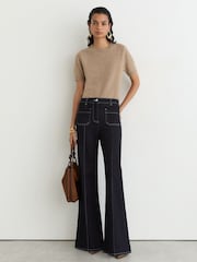 Reiss Stevie 100% Cashmere Crew-Neck T-Shirt - Image 3 of 7